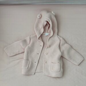GAP Cream Knit Hooded Jacket for Kids